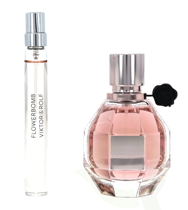 Viktor & Rolf Flowerbomb Giftset 60 ml Edp Spray 50ml/Edp Spray 10ml in de groep BEAUTY & HEALTH / Cadeausets / Cadeausets voor haar bij TP E-commerce Nordic AB (C72104)