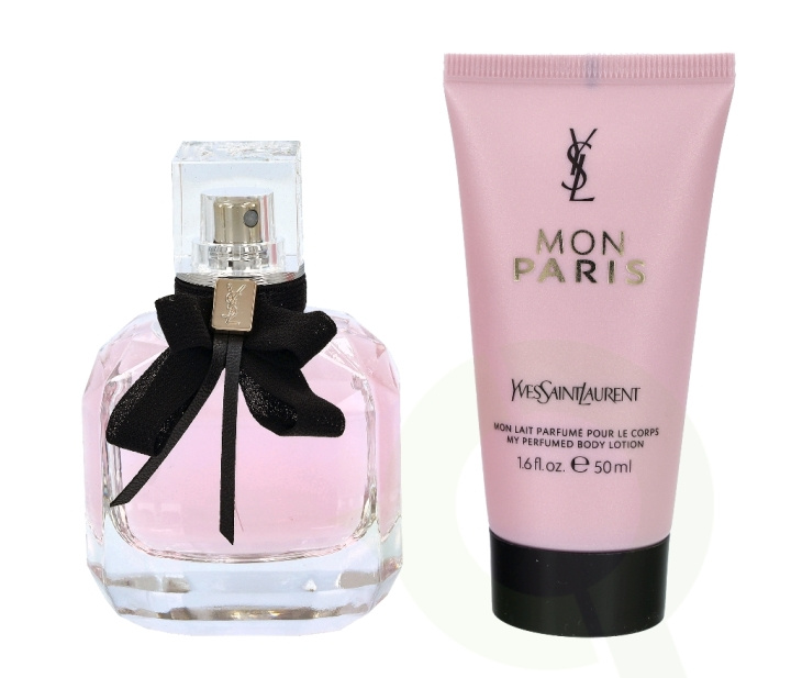 Yves Saint Laurent YSL Mon Paris Giftset 100 ml Edp Spray 50ml/Body Lotion 50ml Travel Selection in de groep BEAUTY & HEALTH / Cadeausets / Cadeausets voor haar bij TP E-commerce Nordic AB (C72741)
