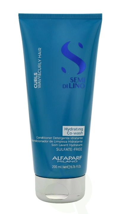 Alfaparf Semi Di Lino Curls Hydrating Co-Wash Cream 200 ml in de groep BEAUTY & HEALTH / Haar & Styling / Haarverzorging / Conditioner bij TP E-commerce Nordic AB (C73057)
