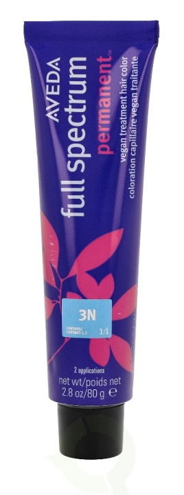 Aveda Full Spectrum Permanent Vegan Pure Tone Hair Color 80 gr Vegan Treatment Hair Color 3N in de groep BEAUTY & HEALTH / Haar & Styling / Haarverzorging / Haarverf / Haarverf & Kleurbommen bij TP E-commerce Nordic AB (C73227)