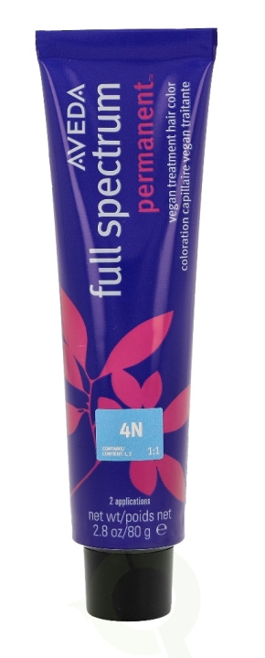 Aveda Full Spectrum Permanent Vegan Pure Tone Hair Color 80 g 4N in de groep BEAUTY & HEALTH / Haar & Styling / Haarverzorging / Haarverf / Haarverf & Kleurbommen bij TP E-commerce Nordic AB (C73228)