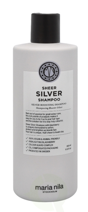 Maria Nila Sheer Silver Shampoo 350 ml in de groep BEAUTY & HEALTH / Haar & Styling / Haarverzorging / Shampoo bij TP E-commerce Nordic AB (C73634)