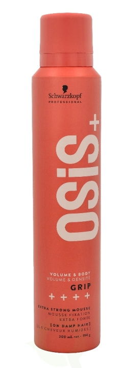 Schwarzkopf Osis+ Grip Extreme Hold Mousse 200 ml in de groep BEAUTY & HEALTH / Haar & Styling / Hair styling / Haarmousse bij TP E-commerce Nordic AB (C73804)