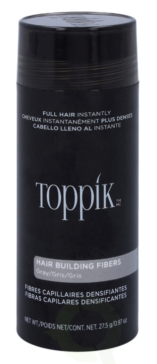Toppik Hair Building Fibers - Grey 27.5 gr in de groep BEAUTY & HEALTH / Haar & Styling / Haarverzorging / Haarverf / Haarverf & Kleurbommen bij TP E-commerce Nordic AB (C73919)