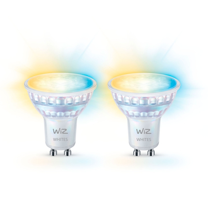 WiZ WiFi Smart LED GU10 50W 345lm Warm-Koud Wit 2-pack in de groep HOME ELECTRONICS / Verlichting / LED-lampen bij TP E-commerce Nordic AB (C74695)