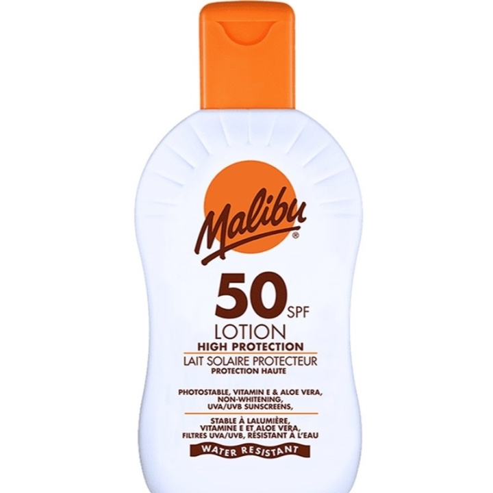 Malibu Sun Lotion SPF50 100ml in de groep BEAUTY & HEALTH / Huidsverzorging / Zonnebank / Zonnebescherming bij TP E-commerce Nordic AB (C74752)