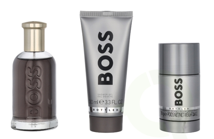 Hugo Boss Bottled Giftset 275 ml Edp Spray 100ml/Shower Gel 100ml/Deo Stick 75ml in de groep BEAUTY & HEALTH / Cadeausets / Cadeausets voor hem bij TP E-commerce Nordic AB (C74990)