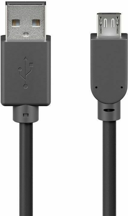 Goobay USB-A naar Micro-B kabel, 0,3 m in de groep COMPUTERS & RANDAPPARATUUR / Computerkabels / USB / Micro-USB / Kabels bij TP E-commerce Nordic AB (C75141)