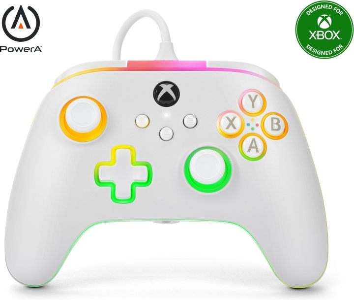 PowerA Lumectra Advantage bedrade controller, wit, Xbox / PC in de groep HOME ELECTRONICS / Spelconsoles en accessoires / Xbox Series X / Accessoires bij TP E-commerce Nordic AB (C75411)