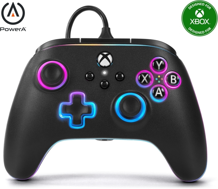 PowerA Lumectra Advantage bedrade controller, zwart, Xbox / PC in de groep HOME ELECTRONICS / Spelconsoles en accessoires / Xbox Series X / Accessoires bij TP E-commerce Nordic AB (C75412)