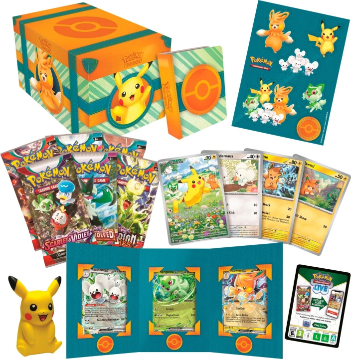 POKEMON Paldea Adventure Chest verzamelkaartdoos in de groep SPEELGOED, KINDER- & BABYPRODUCTEN / Spelletje / Kaartspel bij TP E-commerce Nordic AB (C75420)