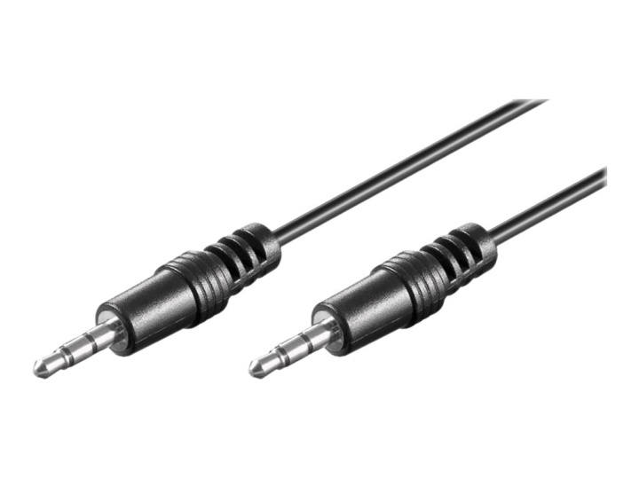 Goobay Audio cable Black 2.5m in de groep HOME ELECTRONICS / Kabels & Adapters / Audio Analoog / 3.5 mm bij TP E-commerce Nordic AB (C75749)