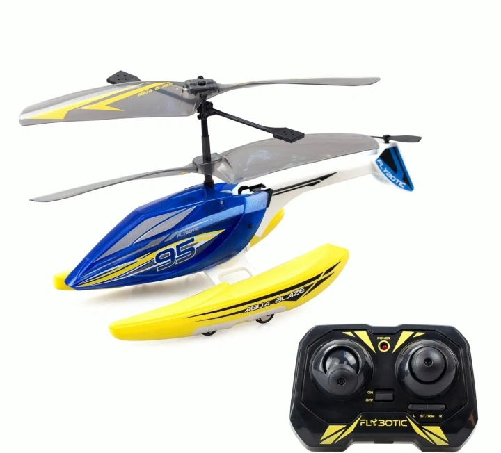 Silverlit Flybotic Aqua Blaze - op afstand bestuurbare helikopter in de groep SPEELGOED, KINDER- & BABYPRODUCTEN / Op afstand bestuurbaar / Afstand bestuurbare helikopter bij TP E-commerce Nordic AB (C76172)