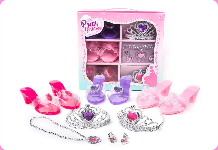Techwo Mooie meisjes set - verkleedset in de groep SPEELGOED, KINDER- & BABYPRODUCTEN / Speelgoed / Gemaskered kostuums bij TP E-commerce Nordic AB (C76179)