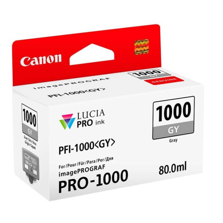 Canon Bläck 0552C001 PFI-1000 Grå in de groep COMPUTERS & RANDAPPARATUUR / Printers & Accessoires / Inkt & Toner / Inktpatronen / Canon bij TP E-commerce Nordic AB (C76481)