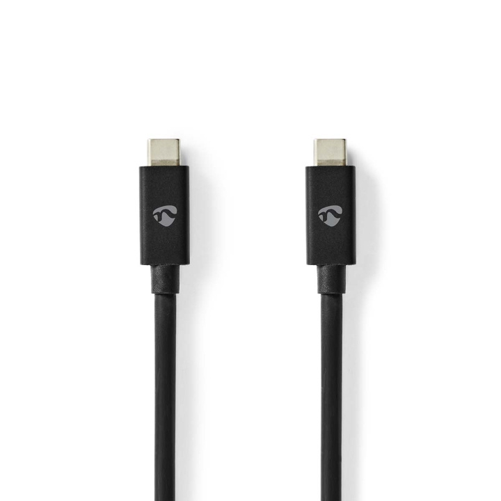 Nedis USB-Kabel | USB 4.0 Gen 2x2 | USB-C™ Male | USB-C™ Male | 240 W | 8K@60Hz | 20 Gbps | Vernikkeld | 2.00 m | Rond | PVC | Zwart | Label in de groep COMPUTERS & RANDAPPARATUUR / Computerkabels / USB / USB-C bij TP E-commerce Nordic AB (C76624)