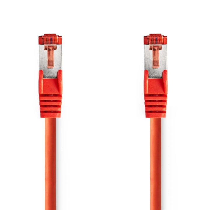 Nedis CAT6 Netwerkkabel | RJ45 Male | RJ45 Male | S/FTP | 10.0 m | Rond | LSZH | Rood | Label in de groep COMPUTERS & RANDAPPARATUUR / Computerkabels / Netwerkkabels / Cat6 bij TP E-commerce Nordic AB (C76632)