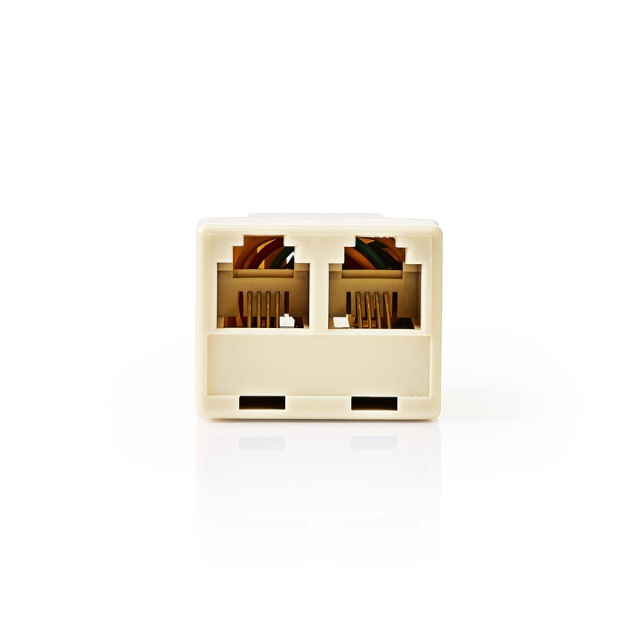 Nedis Telecom Splitter | RJ11 Female | 2x RJ11 (4/6) Female | ABS | Ivoor | Doos in de groep HOME ELECTRONICS / Kabels & Adapters / Telefoonkabels & Adapters bij TP E-commerce Nordic AB (C76700)