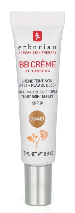 Erborian BB Cream Au Ginseng 5-In-1 Baby Skin Effect SPF20 15 ml Caramel in de groep BEAUTY & HEALTH / Huidsverzorging / Gezicht / Dagcrème bij TP E-commerce Nordic AB (C76916)