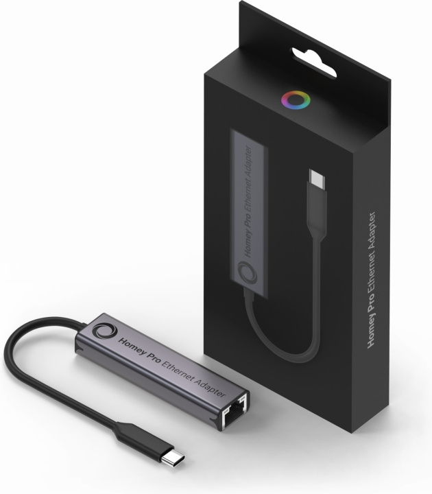 Athom Homey Pro Ethernet Adapter - netwerkadapter in de groep COMPUTERS & RANDAPPARATUUR / Netwerk / Netwerkkaarten / USB bij TP E-commerce Nordic AB (C77834)