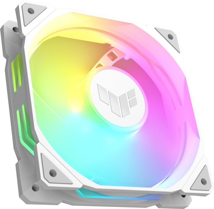 ASUS TUF Gaming TR 120 ARGB PWM ventilator, 120 mm, wit in de groep COMPUTERS & RANDAPPARATUUR / Computeronderdelen / Koeling / Chassisventilatoren bij TP E-commerce Nordic AB (C77853)
