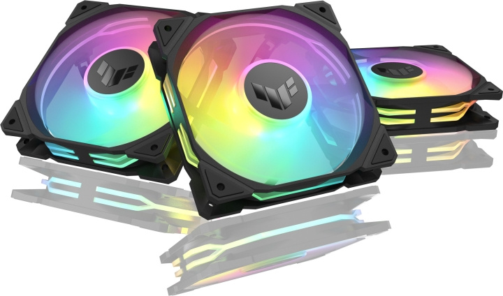 ASUS TUF Gaming TR 120 ARGB Reverse PWM ventilator, 120 mm, zwart, 3-pak in de groep COMPUTERS & RANDAPPARATUUR / Computeronderdelen / Koeling / Chassisventilatoren bij TP E-commerce Nordic AB (C77858)