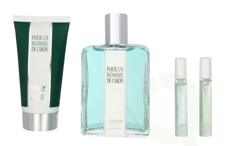 Caron Pour Un Homme De Caron Giftset 210 ml Edt Spray 125ml/Shower Gel 75ml/Le Matin Travel Spray 5ml/Le Soir Travel Spray 5ml in de groep BEAUTY & HEALTH / Cadeausets / Cadeausets voor hem bij TP E-commerce Nordic AB (C77948)