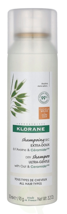 Klorane Dry Shampoo With Oat Milk - Tint 150 ml in de groep BEAUTY & HEALTH / Haar & Styling / Haarverzorging / Droogshampoo bij TP E-commerce Nordic AB (C77961)