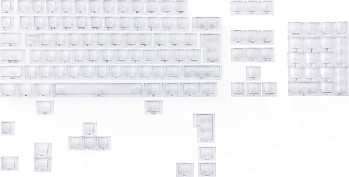 Blackstorm Transparante Keycaps, 119 stuks in de groep COMPUTERS & RANDAPPARATUUR / GAMING / Gaming accessoires bij TP E-commerce Nordic AB (C78454)