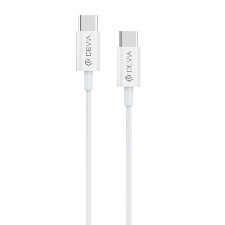 Devia kabel Smart EC042 PD USB-C - USB-C 60W 3A wit in de groep SMARTPHONE & TABLETS / Opladers & Kabels / Kabels / Kabels Type C bij TP E-commerce Nordic AB (C78539)