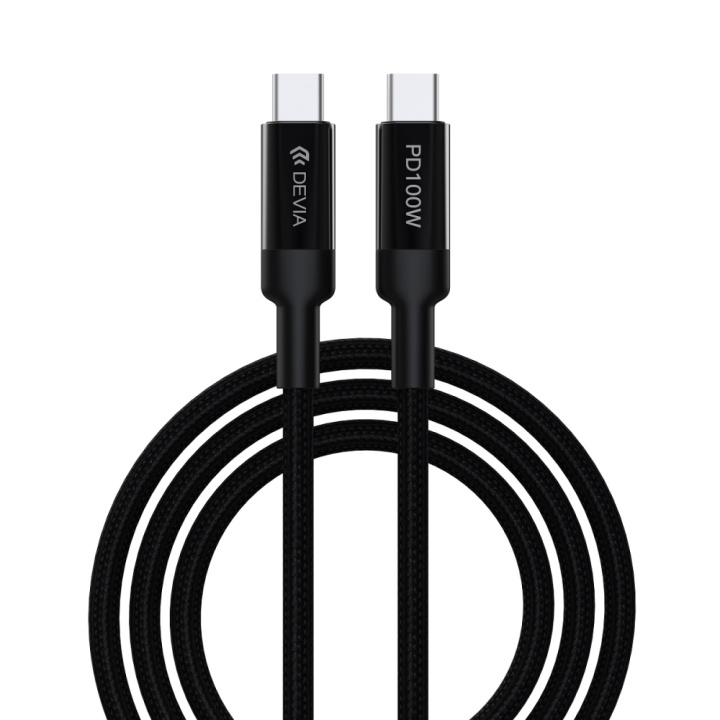 Devia kabel EC309 Extreme PD USB-C - USB-C 1,5 m 100W zwart in de groep SMARTPHONE & TABLETS / Opladers & Kabels / Kabels / Kabels Type C bij TP E-commerce Nordic AB (C78596)