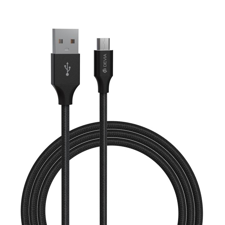 Devia kabel Gracious EC207 USB - MicroUSB 2,0 m 2,1A zwart in de groep SMARTPHONE & TABLETS / Opladers & Kabels / Kabels / Kabels microUSB bij TP E-commerce Nordic AB (C78599)