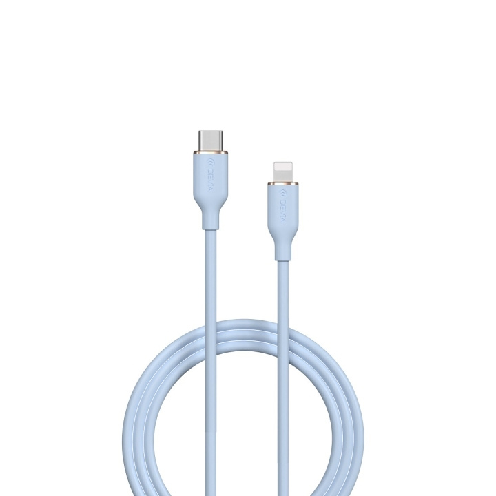 Devia kabel Jelly EC631 USB-C - Lightning 1,2 m 27W blauw in de groep SMARTPHONE & TABLETS / Opladers & Kabels / Kabels / Kabels Lightning bij TP E-commerce Nordic AB (C78639)