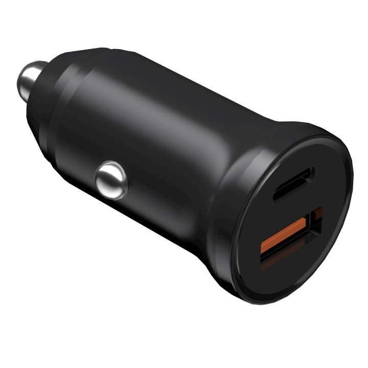 Devia autolader Smart Mini PD QC 3.0 30W 1x USB-C 1x USB zwart in de groep SMARTPHONE & TABLETS / Opladers & Kabels / Autoladers / Autoladers Type-C bij TP E-commerce Nordic AB (C78646)