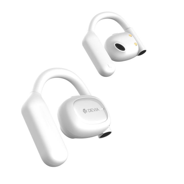 Devia Bluetooth-hoofdtelefoon OWS Star E2 wit in de groep HOME ELECTRONICS / Audio & Beeld / Koptelefoon & Accessoires / Koptelefoon bij TP E-commerce Nordic AB (C78677)