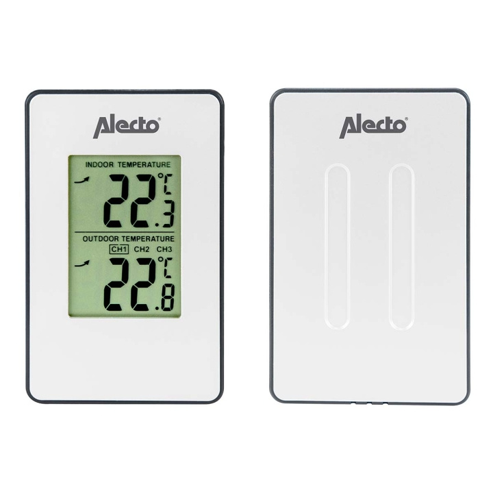 Alecto Weerstation met draadloze sensor wit in de groep HUISHOUDEN & TUIN / Ventilatoren & Klimaatproducten / Thermometers en weerstations bij TP E-commerce Nordic AB (C78732)
