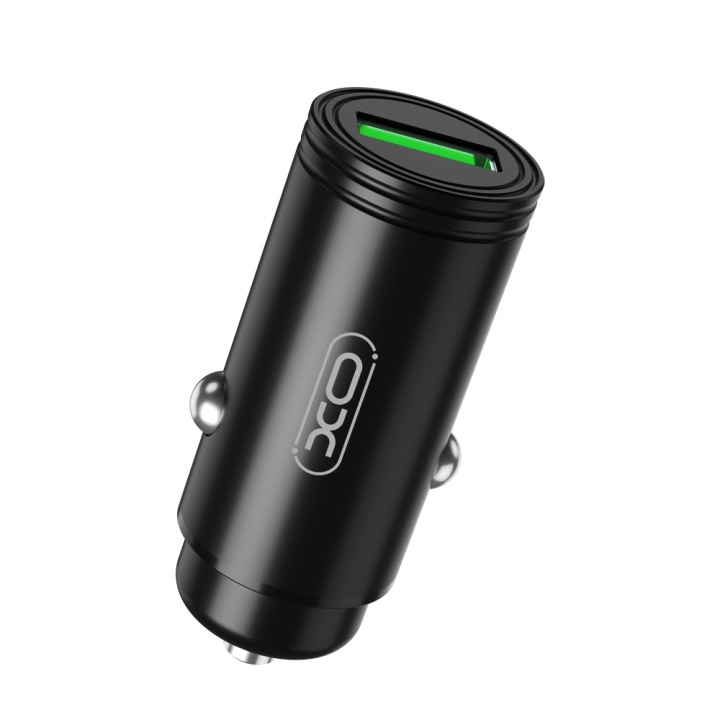 Xo autolader CC39 QC 18W 1x USB zwart in de groep SMARTPHONE & TABLETS / Opladers & Kabels / Autoladers / Autoladers USB bij TP E-commerce Nordic AB (C79165)
