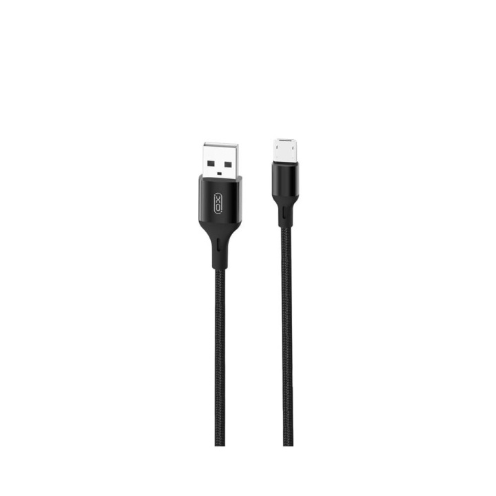 XO kabel NB143 USB - microUSB 2,0 m 2,4A svart in de groep SMARTPHONE & TABLETS / Opladers & Kabels / Kabels / Kabels microUSB bij TP E-commerce Nordic AB (C79195)