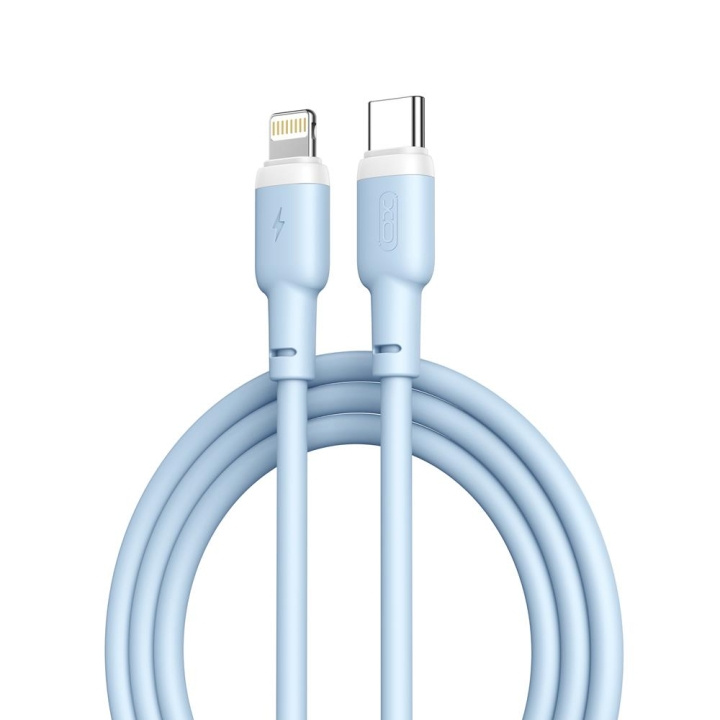 Xo kabel NB208A PD USB-C - Lightning 1,0m 20W blauw in de groep COMPUTERS & RANDAPPARATUUR / Computerkabels / USB / USB-C bij TP E-commerce Nordic AB (C79199)