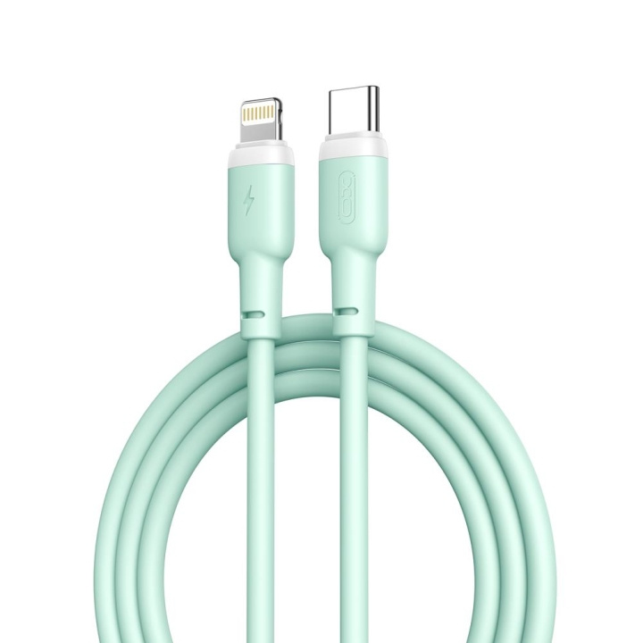 Xo kabel NB208A PD USB-C - Lightning 1,0m 20W groen in de groep COMPUTERS & RANDAPPARATUUR / Computerkabels / USB / USB-C bij TP E-commerce Nordic AB (C79200)