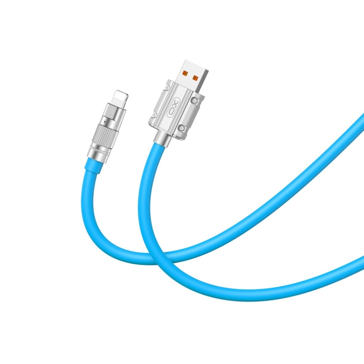 Xo kabel NB227 USB - Lightning 1,2 m 6A blauw in de groep SMARTPHONE & TABLETS / Opladers & Kabels / Kabels / Kabels Lightning bij TP E-commerce Nordic AB (C79227)