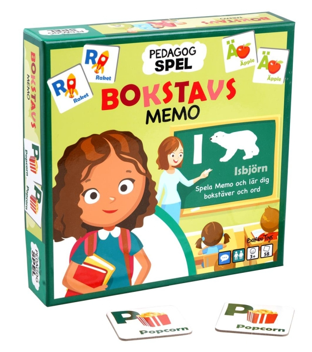 Barbo Toys Barbo Klassiek Pedagog Spel Bokstavsmemo (SE) in de groep SPEELGOED, KINDER- & BABYPRODUCTEN / Spelletje / Kinderspellen bij TP E-commerce Nordic AB (C79756)