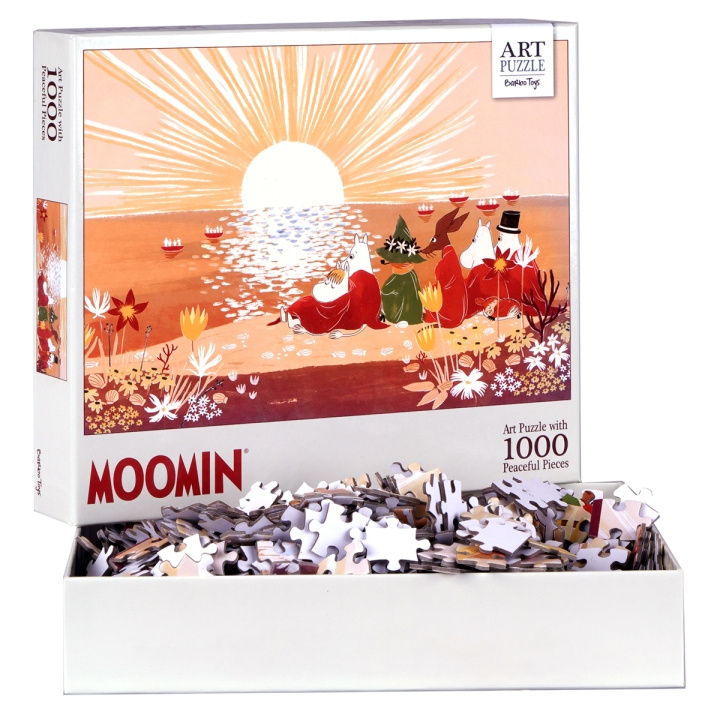 Barbo Toys Moomin Kunst Puzzel Rood 1000 stuks in de groep SPORT, VRIJE TIJD & HOBBY / Hobby / Puzzel bij TP E-commerce Nordic AB (C79847)