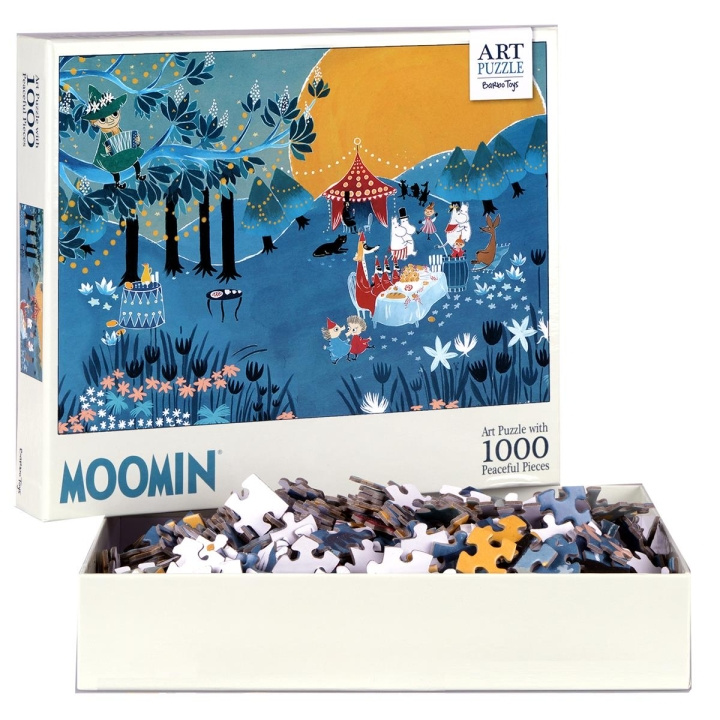 Barbo Toys Moomin Kunst Puzzel Blauw 1000 stuks in de groep SPORT, VRIJE TIJD & HOBBY / Hobby / Puzzel bij TP E-commerce Nordic AB (C79848)