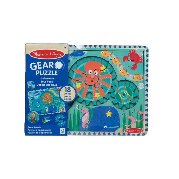 Melissa & Doug Houten Tandwiel Puzzel Onder Water in de groep SPEELGOED, KINDER- & BABYPRODUCTEN / Speelgoed / Kinderpuzzel bij TP E-commerce Nordic AB (C79853)