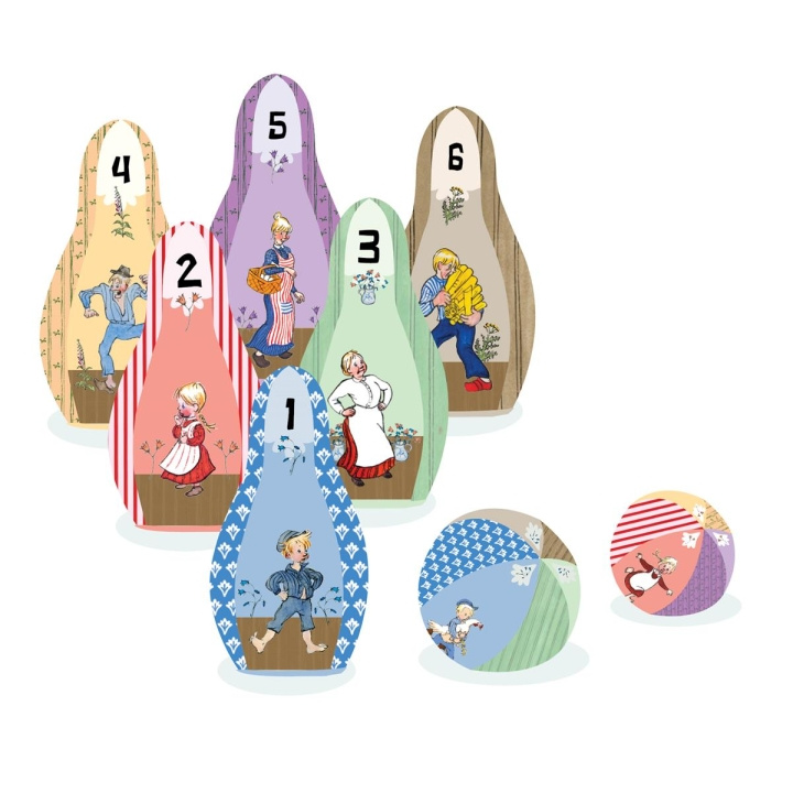 Barbo Toys Emil Zachte Bowling Set in de groep SPEELGOED, KINDER- & BABYPRODUCTEN / Spelletje / Kinderspellen bij TP E-commerce Nordic AB (C79978)