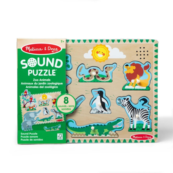 Melissa & Doug Geluidspuzzel dierentuindieren in de groep SPEELGOED, KINDER- & BABYPRODUCTEN / Speelgoed / Kinderpuzzel bij TP E-commerce Nordic AB (C80000)