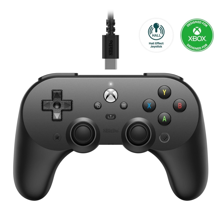 8Bitdo Pro 2 Bedrade Xbox-Gamepad Zwart in de groep HOME ELECTRONICS / Spelconsoles en accessoires / Xbox One / Accessoires bij TP E-commerce Nordic AB (C80903)