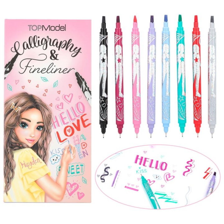 TOPModel Kalligrafie & fineliner set (411392) in de groep SPORT, VRIJE TIJD & HOBBY / Hobby / Schilderen & tekenen / Pennen, kleurpotloden en inkt bij TP E-commerce Nordic AB (C80962)