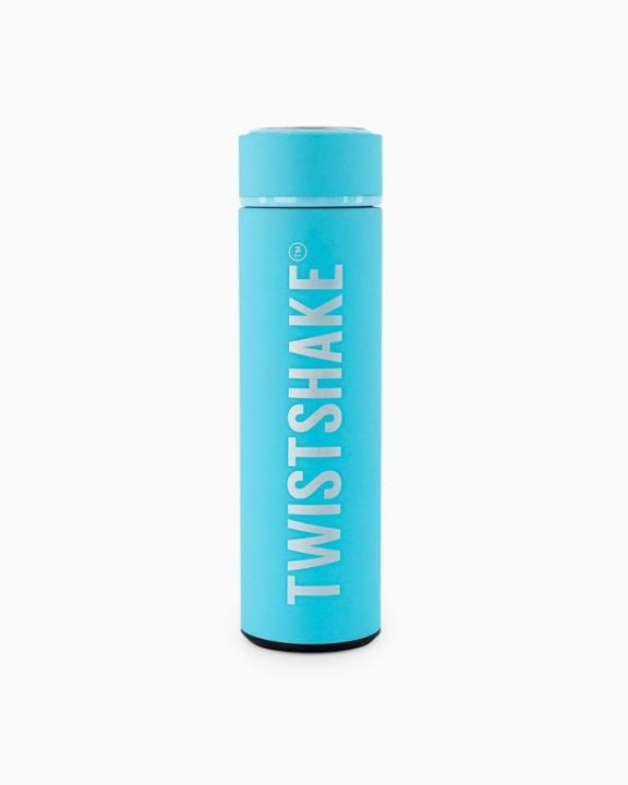 Twistshake Warm of koud flesje pastelblauw 420 ml in de groep SPEELGOED, KINDER- & BABYPRODUCTEN / Eten & Drinken / Babyflessen & Accessoires bij TP E-commerce Nordic AB (C80996)